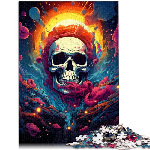Puzzle für Erwachsene 1000 Teile psychedelische Totenköpfe Lernpuzzle 50 x 75 cm Geburtstagsgeschenk Geschenke Wandkunst von DLBHSG