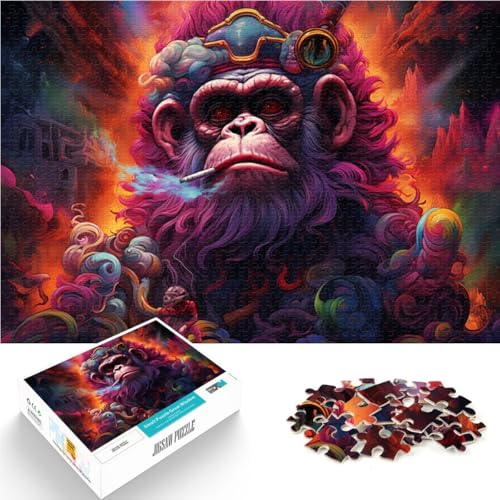 Puzzle für Erwachsene 1000 Teile rauchender Orang-Utan Spielzeug Denkspiel 50 x 75 cm Lernspiel zum Geburtstag Weihnachten für 14-Jährige Puzzle für Erwachsene 1000 Teile rauchender Orang-Utan Spielzeug Denkspiel 50 x 75 cm Lernspiel zum Geburtstag Weihnachten für 14-Jährige von DLBHSG