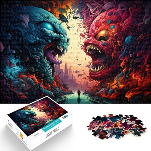 Puzzle für Erwachsene 1000 Teile riesige Dämonen Lernspielzeug Familienspiele 50 x 75 cm anspruchsvolles Spiel und Familienspiel von DLBHSG