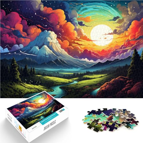 Puzzle für Erwachsene 1000 Teile schöne Berge Lernspielzeug Familienspiele 50 x 75 cm Stressabbau Urlaub zu Hause Zeit totschlagen von DLBHSG