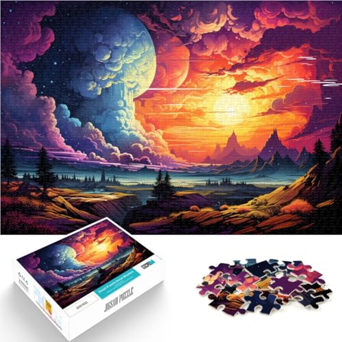 Puzzle für Erwachsene 1000 Teile schöne Landschaft Lernspielzeug 26 x 38 cm tolles Geschenk für die ganze Familie für Teenager ab 14 Jahren von DLBHSG