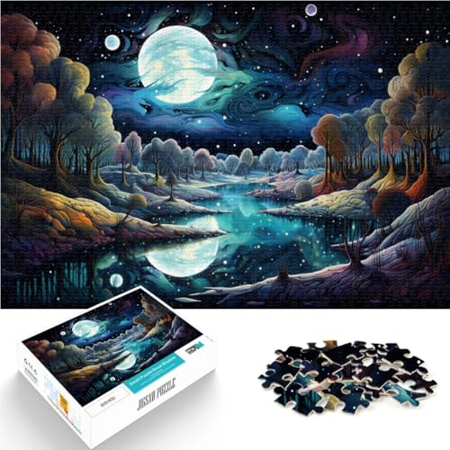 Puzzle für Erwachsene 1000 Teile schöne Landschaft bei Nacht Spielzeug Denkspiel 50 x 75 cm einzigartige Heimdekoration und Geschenke für Kinder ab 14 Jahren Puzzle für Erwachsene 1000 Teile schöne Landschaft bei Nacht Spielzeug Denkspiel 50 x 75 cm einzigartige Heimdekoration und Geschenke für Kinder ab 14 Jahren von DLBHSG