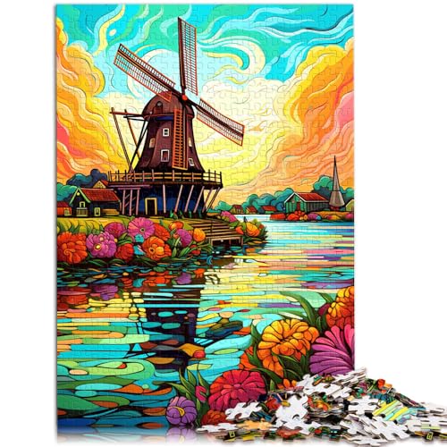 Puzzle für Erwachsene 1000 Teile schöne Windmühlenstadt Spielzeug Denkspiel 26 x 38 cm geeignet als Schreibtischdekoration für Teenager ab 14 Jahren Puzzle für Erwachsene 1000 Teile schöne Windmühlenstadt Spielzeug Denkspiel 26 x 38 cm geeignet als Schreibtischdekoration für Teenager ab 14 Jahren von DLBHSG