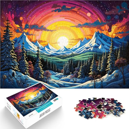 Puzzle für Erwachsene 1000 Teile sibirische Schneeberge DIY-Puzzle Spielzeug 26 x 38 cm Geschenke für Freunde und Familie für Teenager ab 14 Jahren Puzzle für Erwachsene 1000 Teile sibirische Schneeberge DIY-Puzzle Spielzeug 26 x 38 cm Geschenke für Freunde und Familie für Teenager ab 14 Jahren von DLBHSG