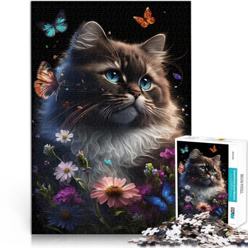 Puzzle für Erwachsene 1000 Teile süßes Kätzchenmuster 50 x 75 cm mit vollständig ineinandergreifenden zufällig geformten Teilen für Teenager ab 14 Jahren Puzzle für Erwachsene 1000 Teile süßes Kätzchenmuster 50 x 75 cm mit vollständig ineinandergreifenden zufällig geformten Teilen für Teenager ab 14 Jahren von DLBHSG