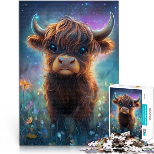 Puzzle für Erwachsene 1000 Teile süßes Yak-Babyspielzeug Lernspiele Stressabbau 50 x 75 cm stärkt die Liebe zwischen Paaren für 14-Jährige von DLBHSG
