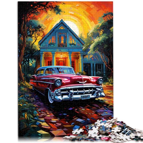 Puzzle für Erwachsene 1000 Teile verlassene Oldtimer Quizspiel 50 x 75 cm Stressabbau schwierige Herausforderung für Teenager ab 14 Jahren von DLBHSG