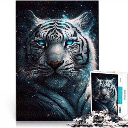 Puzzle für Erwachsene 1000 Teile weiße Tiger-Galaxie Lernspiele für Zuhause DIY-Spielzeug 26 x 38 cm tolles Geschenk für die ganze Familie Puzzle für Erwachsene 1000 Teile weiße Tiger-Galaxie Lernspiele für Zuhause DIY-Spielzeug 26 x 38 cm tolles Geschenk für die ganze Familie von DLBHSG