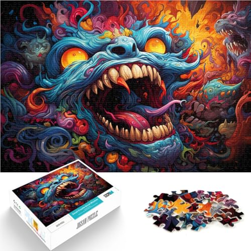 Puzzle für Erwachsene 1000 Teile wildes buntes Monster lustiges Familienpuzzle 26 x 38 cm Stressabbau Urlaub zu Hause Zeitvertreib für 14-Jährige Puzzle für Erwachsene 1000 Teile wildes buntes Monster lustiges Familienpuzzle 26 x 38 cm Stressabbau Urlaub zu Hause Zeitvertreib für 14-Jährige von DLBHSG