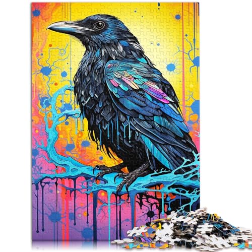 Puzzle für Erwachsene 1000 Teile wunderbare Krähe DIY-Puzzle-Spielzeug 50 x 75 cm. Helfen Sie dem Gehirn süchtig machendes Spielzeug zu trainieren und Geduld zu fördern von DLBHSG