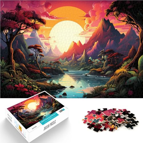 Puzzle für Erwachsene 1000 Teile wunderschöne Sonnenuntergangslandschaft Quizspiel 26 x 38 cm Lernspiel für Geburtstag Weihnachten Puzzle für Erwachsene 1000 Teile wunderschöne Sonnenuntergangslandschaft Quizspiel 26 x 38 cm Lernspiel für Geburtstag Weihnachten von DLBHSG