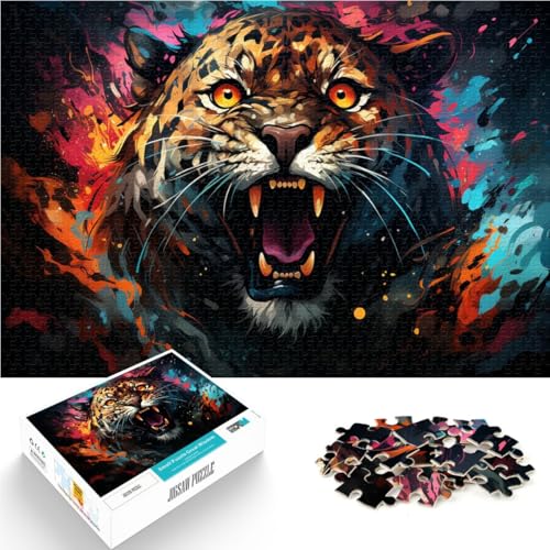 Puzzle für Erwachsene 1000 Teile der böse Leopard Lernspiel Herausforderungsspielzeug 50 x 75 cm einzigartige Heimdekoration und Geschenke Puzzle für Erwachsene 1000 Teile der böse Leopard Lernspiel Herausforderungsspielzeug 50 x 75 cm einzigartige Heimdekoration und Geschenke von DLBHSG
