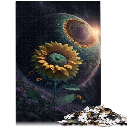 1000-teiliges Puzzle für Erwachsene Universum-Sonnenblumen-Puzzle – anspruchsvolles Spiel 50 x 75 cm Lernspiel für Geburtstag Weihnachten von DLBHSG