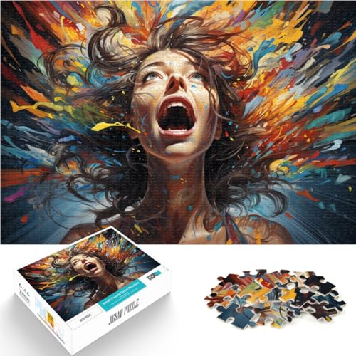 Puzzle für Erwachsene Art Dragon 1000 Teile 19,7 x 29,5 Zoll Holzpuzzle Stressabbau-Spielzeug für Erwachsene und Kinder ab 14 Jahren von DLBHSG