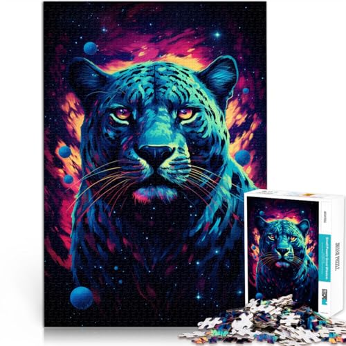 Puzzle für Erwachsene 1000 Teile Art Leopard das Puzzle 50 x 75 cm Stressabbau Staycation Zeitvertreib für Teenager ab 14 Jahren von DLBHSG