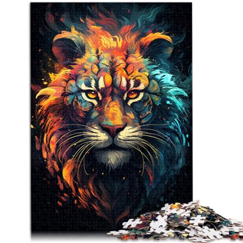 Puzzle für Erwachsene 1000 Teile Sibirischer Feuertiger Lernspielzeug 50x75cm Lernspiel für Geburtstag Weihnachten von DLBHSG