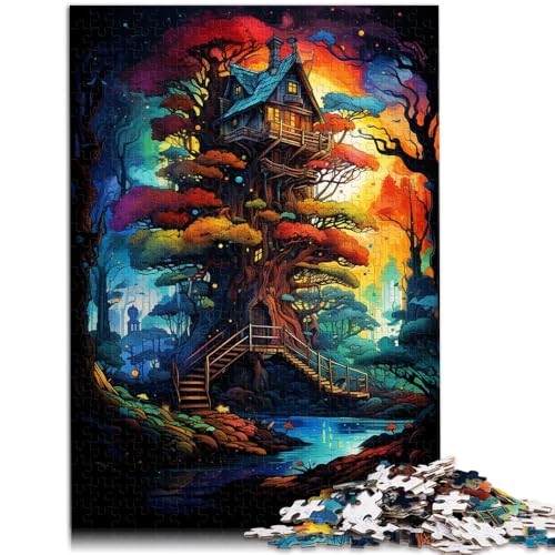 Puzzle für Erwachsene 1000 Teile Baumhaus Wald Puzzle für Lernspiel Herausforderungsspielzeug 50 x 75 cm Lernspiel für Geburtstag Weihnachten Puzzle für Erwachsene 1000 Teile Baumhaus Wald Puzzle für Lernspiel Herausforderungsspielzeug 50 x 75 cm Lernspiel für Geburtstag Weihnachten von DLBHSG