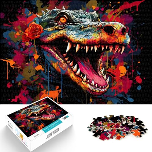 Puzzle für Erwachsene 1000 Teile buntes Krokodil Lernspiel Herausforderungsspielzeug 50 x 75 cm stärkt die Liebe zwischen Paaren Puzzle für Erwachsene 1000 Teile buntes Krokodil Lernspiel Herausforderungsspielzeug 50 x 75 cm stärkt die Liebe zwischen Paaren von DLBHSG