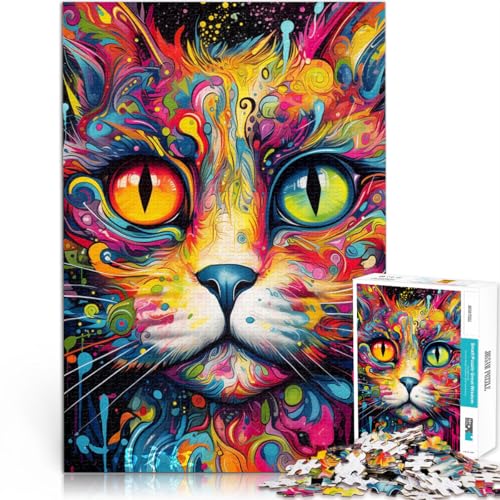 Puzzle für Erwachsene Bunte und süße Katzen 1000-teiliges Puzzle für Erwachsene 49,7 x 75,4 cm Holzpuzzle Lernspiel für Erwachsene und Kinder Puzzle für Erwachsene Bunte und süße Katzen 1000-teiliges Puzzle für Erwachsene 49,7 x 75,4 cm Holzpuzzle Lernspiel für Erwachsene und Kinder von DLBHSG