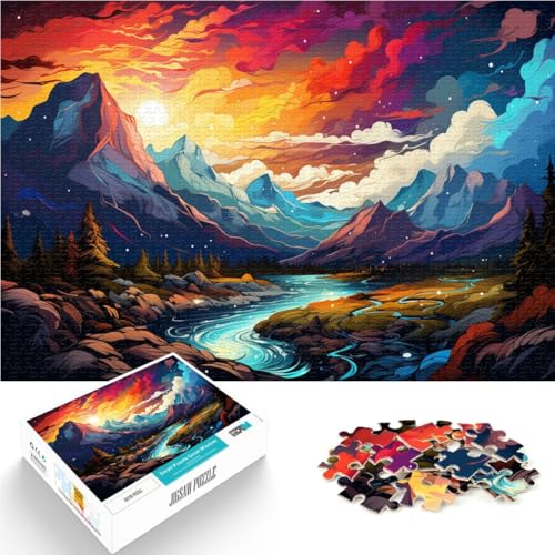 Puzzle für Erwachsene 1000 Teile Landschaftspuzzle Lernspiel Herausforderungsspielzeug 50 x 75 cm tolles Geschenk für die ganze Familie von DLBHSG