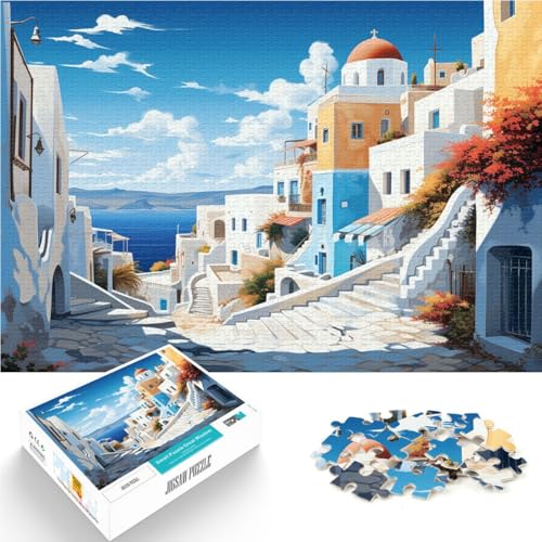 Puzzle Mykonos für Erwachsene mit 1000 Teilen Denkspiel 50 x 75 cm Familienspiel zum Stressabbau schwierige Herausforderung für 14-Jährige Puzzle Mykonos für Erwachsene mit 1000 Teilen Denkspiel 50 x 75 cm Familienspiel zum Stressabbau schwierige Herausforderung für 14-Jährige von DLBHSG