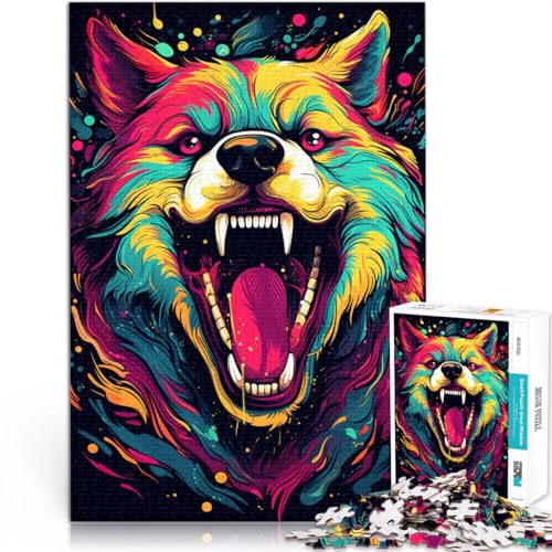 Puzzle für Erwachsene Kaninchen-Zeichnung Puzzle mit 1000 Teilen 50 x 75cm Holzpuzzle Lernspiel für Erwachsene Kinder Teenager und Kinder von DLBHSG