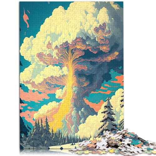 1000-teiliges Puzzle für Erwachsene psychedelische Szene Quizspiel 50 x 75 cm Geschenke für Freunde und Familie für Teenager ab 14 Jahren von DLBHSG