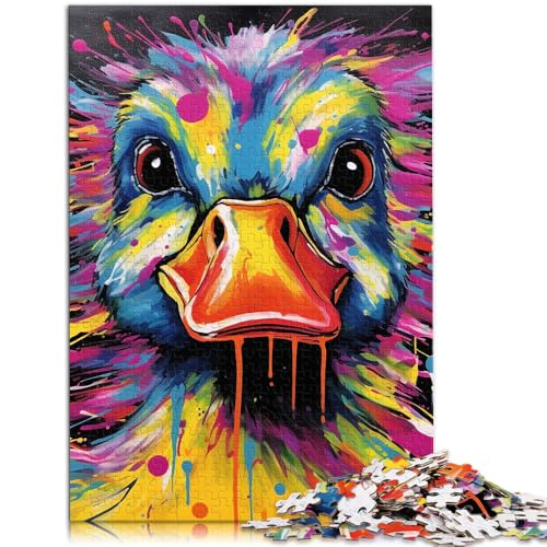 Puzzle für Erwachsene mit 1000 Teilen farbenfrohe Kunstenten Denkspiel 50 x 75 cm geeignet als Schreibtischdekoration für Teenager ab 14 Jahren von DLBHSG