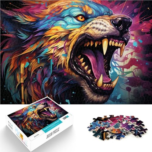 Puzzle für Erwachsene 1000 Teile böses seltsames Biest schwieriges Puzzle 50 x 75 cm tolles Geschenk für die ganze Familie für 14-Jährige von DLBHSG