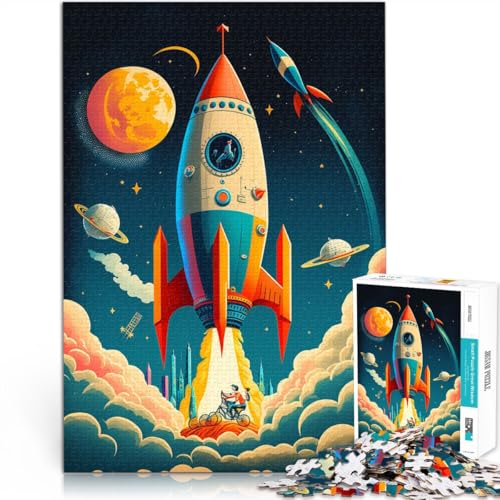 Puzzle 1000 Teile für Erwachsene Raketenstart Lernspielzeug 50 x 75 cm tolles Geschenk für die ganze Familie für Teenager ab 14 Jahren Puzzle 1000 Teile für Erwachsene Raketenstart Lernspielzeug 50 x 75 cm tolles Geschenk für die ganze Familie für Teenager ab 14 Jahren von DLBHSG