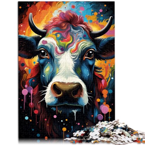 1000-teiliges Puzzle für Erwachsene Kuh-Puzzle Spielspielzeug 50 x 75 cm ganze Familie ab 14 Jahren 1000-teiliges Puzzle für Erwachsene Kuh-Puzzle Spielspielzeug 50 x 75 cm ganze Familie ab 14 Jahren von DLBHSG