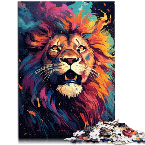 Puzzle für Erwachsene 1000 Teile Löwenkopf Stressabbau 50 x 75 cm ganze Familie ab 14 Jahren von DLBHSG