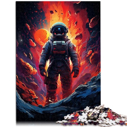 1000-teiliges Puzzle für Erwachsene Zeichnung abenteuerlicher Astronaut Spielzeug Denkspiel 50 x 75 cm Stressabbau Urlaub zu Hause Zeit totschlagen von DLBHSG