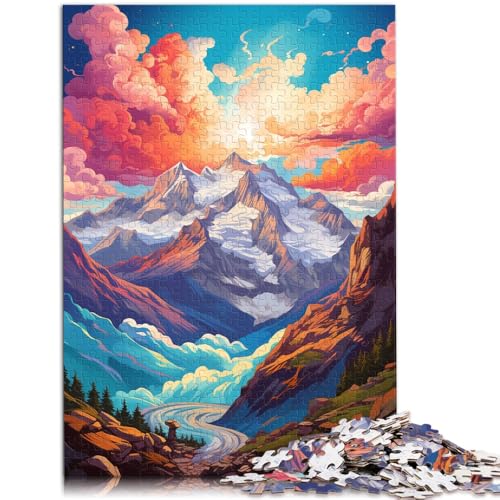 Puzzle für Erwachsene 1000 Teile Schweizer Jungfrau farbiges Denksport-Puzzle 50 x 75 cm geeignet als Schreibtischdekoration für Teenager ab 14 Jahren Puzzle für Erwachsene 1000 Teile Schweizer Jungfrau farbiges Denksport-Puzzle 50 x 75 cm geeignet als Schreibtischdekoration für Teenager ab 14 Jahren von DLBHSG