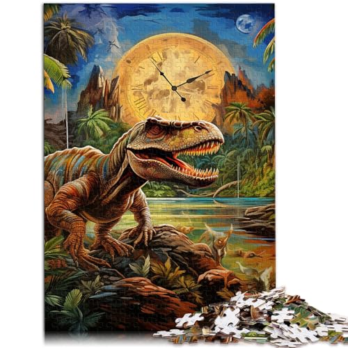 Puzzle für Erwachsene mit 1000 Teilen Dinosaurierwelt Denkspiel 50 x 75 cm zum Stressabbau schwierige Herausforderung für Teenager ab 14 Jahren von DLBHSG