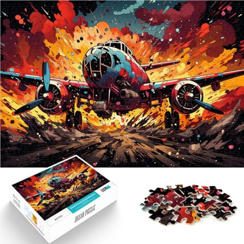 Puzzle 1000 Teile für Erwachsene Farbige Kampfjets Familienspaß Spiele 50x75cm ganze Familie für 14-Jährige von DLBHSG