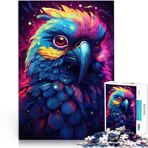 Puzzle für Erwachsene 1000 Teile Papagei-Weltraum schwierig 50 x 75 cm Geschenke für Freunde und Familie geeignet für Teenager ab 14 Jahren von DLBHSG