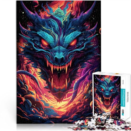 Puzzle für Erwachsene Tier-Fuchs 1000-teiliges Puzzle50x75cm Holzpuzzle für Familienspaß und Spieleabende für Erwachsene und Jugendliche ab 14 Jahren von DLBHSG
