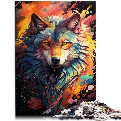1000-teiliges Puzzle für Erwachsene Fantasy-Wolf-Puzzle Spiele Spielzeug Geschenk 50 x 75 cm anspruchsvolles Spiel und Familienspiel geeignet für Teenager ab 14 Jahren von DLBHSG