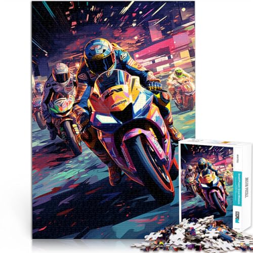1000-teiliges Puzzle für Erwachsene MotoGP-Spielzeug Denkspiel 50 x 75 cm anspruchsvoll zu vervollständigen Aber unterhaltsam und humorvoll für Teenager ab 14 Jahren von DLBHSG