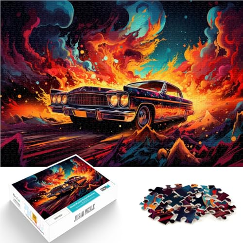 1000-teiliges Puzzle für Erwachsene Autos Quizspiel 50 x 75 cm Familienspiel zum Stressabbau schwierige Herausforderung für Teenager ab 14 Jahren von DLBHSG