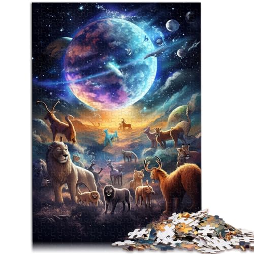 Puzzle für Erwachsene 1000 Teile Planet Tierwelt das Puzzle 50x75cm Anspruchsvolles Spiel und Familienspiel für 14-Jährige von DLBHSG