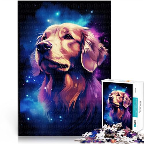 Puzzle für Erwachsene mit 1000 Teilen „Cosmic Golden Retriever“ pädagogische Herausforderung 50 x 75 cm Stressabbau Urlaub zu Hause Zeit totschlagen Puzzle für Erwachsene mit 1000 Teilen „Cosmic Golden Retriever“ pädagogische Herausforderung 50 x 75 cm Stressabbau Urlaub zu Hause Zeit totschlagen von DLBHSG