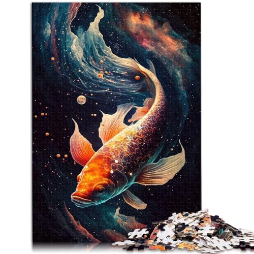 Puzzle für Erwachsene mit 1000 Teilen „Cosmic Koi“ Denkspiel 50 x 75 cm ganze Familie für Teenager ab 14 Jahren Puzzle für Erwachsene mit 1000 Teilen „Cosmic Koi“ Denkspiel 50 x 75 cm ganze Familie für Teenager ab 14 Jahren von DLBHSG