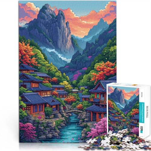 Puzzle für Erwachsene mit 1000 Teilen „Seltsame und schöne Berge“ Denkspiel 50 x 75 cm Lernspiel für Geburtstag Weihnachten von DLBHSG