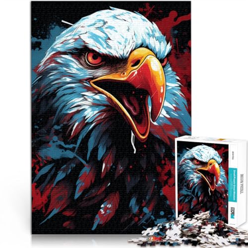 Puzzle für Erwachsene mit 1000 Teilen Adler-Kunst Denkspiel 26 x 38 cm Spaß für Zuhause Geburtstagsgeschenk Reisegeschenk Puzzle für Erwachsene mit 1000 Teilen Adler-Kunst Denkspiel 26 x 38 cm Spaß für Zuhause Geburtstagsgeschenk Reisegeschenk von DLBHSG