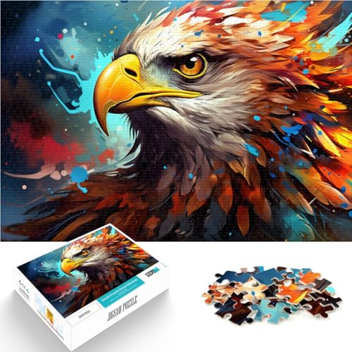 Puzzle für Erwachsene mit 1000 Teilen Adlerkunst Denkspiel 26 x 38 cm Herausforderung für die Gehirnintelligenz süchtig machendes Spielzeug für Teenager ab 14 Jahren von DLBHSG