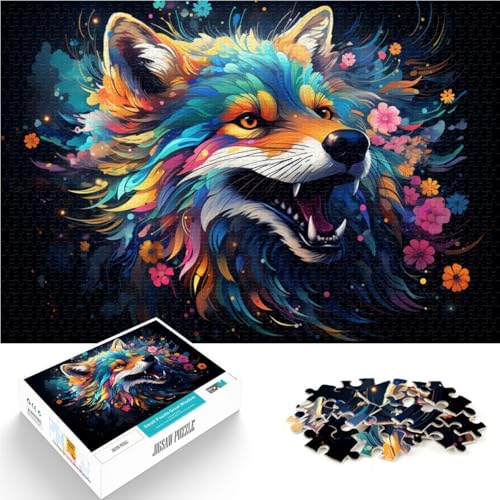 Puzzle für Erwachsene mit 1000 Teilen Art Fox Denkspiel 26 x 38 cm Spaß für Zuhause Geburtstagsgeschenk Reisegeschenk Puzzle für Erwachsene mit 1000 Teilen Art Fox Denkspiel 26 x 38 cm Spaß für Zuhause Geburtstagsgeschenk Reisegeschenk von DLBHSG