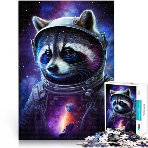 Puzzle für Erwachsene mit 1000 Teilen Astronauten-Waschbär-Spielzeug Denkspiel 26 x 38 cm Lernspiel für Geburtstag Weihnachten für Teenager ab 14 Jahren Puzzle für Erwachsene mit 1000 Teilen Astronauten-Waschbär-Spielzeug Denkspiel 26 x 38 cm Lernspiel für Geburtstag Weihnachten für Teenager ab 14 Jahren von DLBHSG