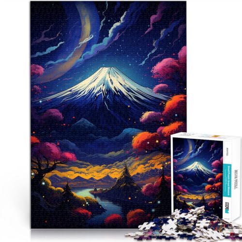 Puzzle für Erwachsene mit 1000 Teilen Berg Fuji pädagogische Herausforderung 26 x 38 cm mit passendem Poster und Quizblatt für Kinder ab 14 Jahren Puzzle für Erwachsene mit 1000 Teilen Berg Fuji pädagogische Herausforderung 26 x 38 cm mit passendem Poster und Quizblatt für Kinder ab 14 Jahren von DLBHSG